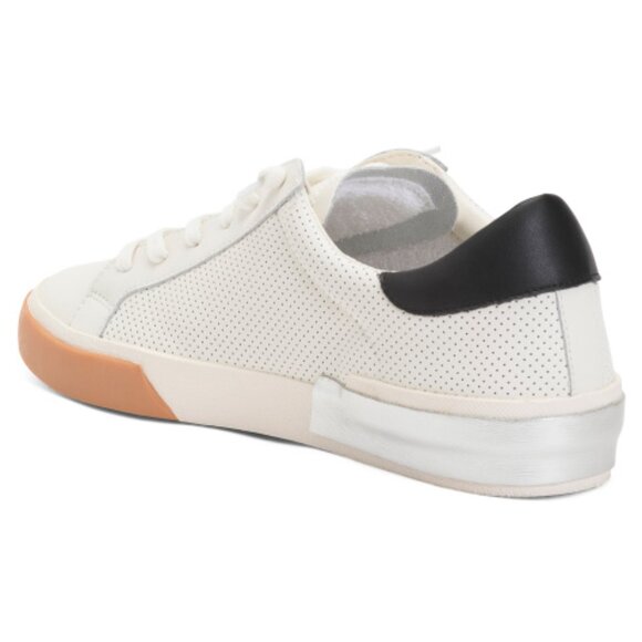 new  Dolce Vita Zina white/tan sneaker GENUINE LEATHER 257  3M4S - Picture 4 of 5